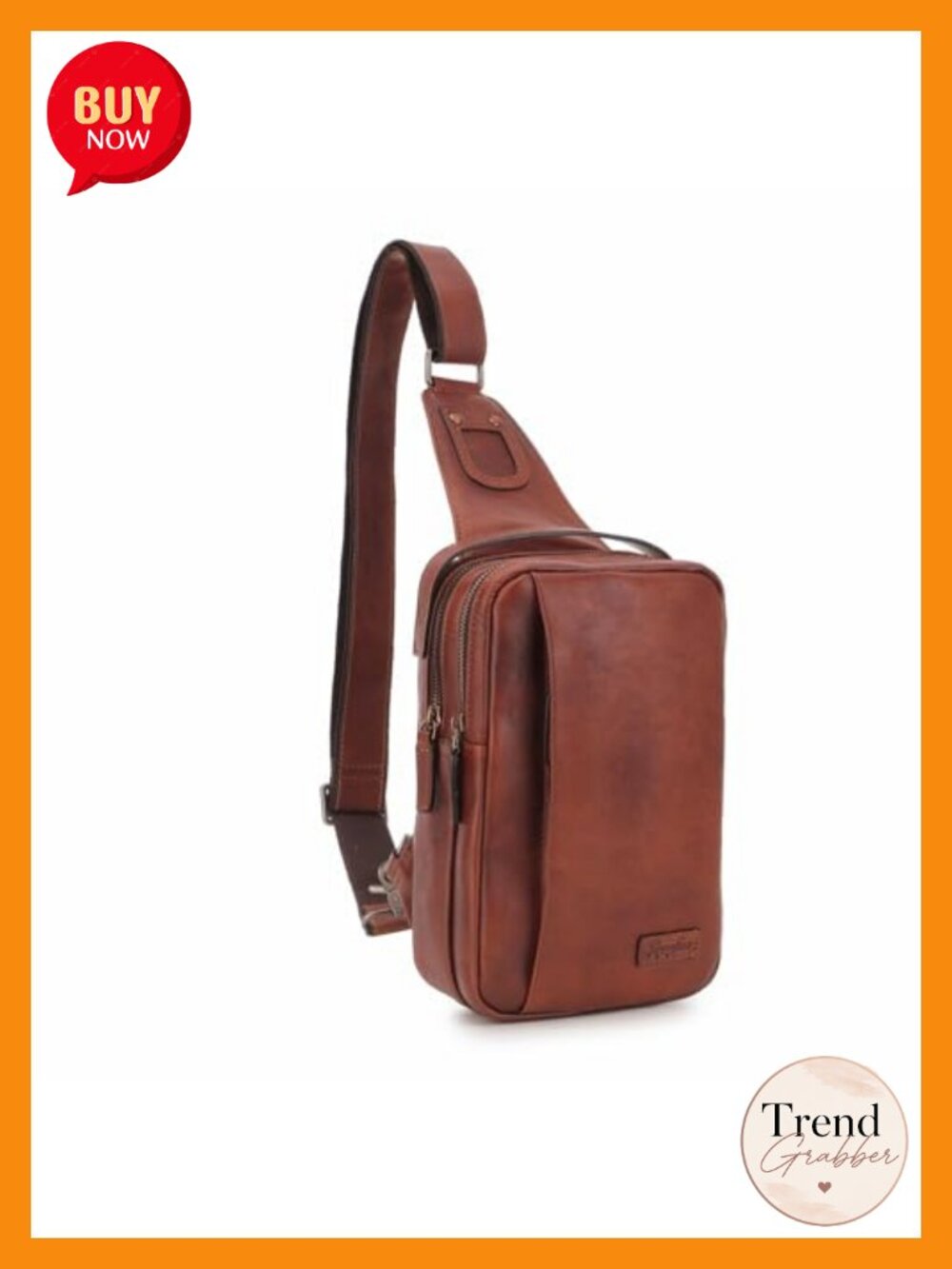 Genuine Leather Sling Bag Crossbody Chest Pack Shoulder Bag Backpack